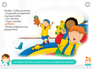 Caillou spectacle
