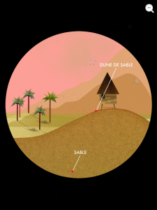 Tiny bop terre dune sable
