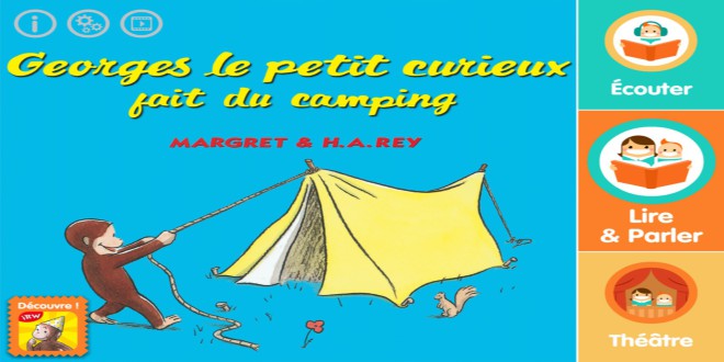 Georges camping livre interactif